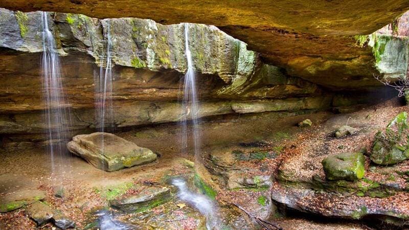 Rockbridge Falls in Hocking Hills, Ohio